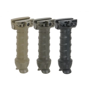 ACM Vertical grip with integrated bipod - black